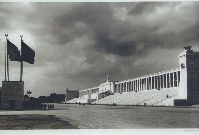 Monday 12 July, 2010    As it was in 1937 - taken from the series of photographs at the site. In 1945 US troops blew up the swastika in the centre of the grandstand. : 2010-07-12 Nurnberg
